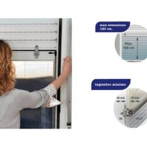 Stop inset bianco p/tapparelle 130X160