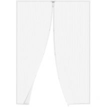 Zanzariera tenda magnetica a calamita per porta finestra L100 x H220 cm bianca