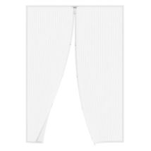 Zanzariera Per Porte Magnetica A Tenda Riducibile Bianca 100x220 Cm