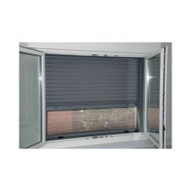 Zanzariera universale verticale con finitura marrone per tapparelle motorizzate Stop Inset 100x160 cm