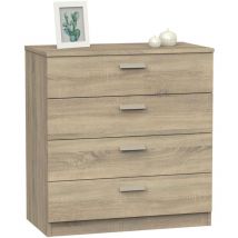 Muebles Pitarch - Cómoda Tibet 4 cajones en color Cambrian 78x74x40 cm