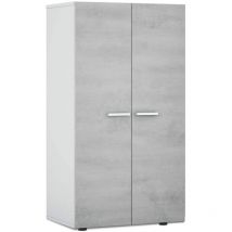 Zapatero compacto con seis estantes cm 55 x 36 x 104 h hormigón
