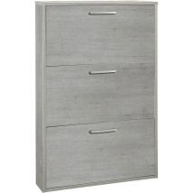 Zapatero 3 Solapas Línea 'Megara' Cm. 15 x 65 x H.100 - Cemento