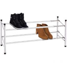 Zapatero de metal 2 baldas