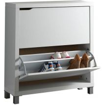 Zapatero Kubox 2 puertas blanco