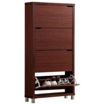 Zapatero Kubox 4 puertas walnut