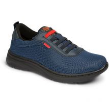 Dian - Zapatilla de trabajo con cierre de cordones elásticos alicante Azul - 44 - Azul