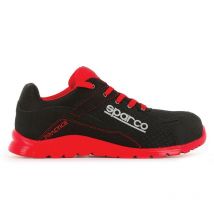 Sparco - Calzado de seguridad practice jacques esd S1P src (negro/rojo)