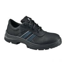 Lemaitre - Zapato de seguridad Andy Low talla 41 negro con adornos azules piel S3 src EN20345