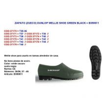 Mibricotienda - dunlop zapato (zueco) jardin wellie no45 green-black b350611