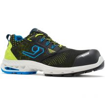 Zapatos bajos de trabajo Base New York B1704D S1PS esd sc lg fo sr Vegano - 45 (eu) - Negro/Amarillo fluorescente
