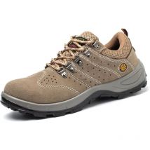 Zapatos de Seguridad para Hombres y Mujeres, Zapatos de Trabajo con Punta de Acero, Ligeros, Transpirables, Antideslizantes, Antipinchazos, Punta