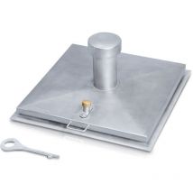 Zarges Brunnenabdeckung, Eckig Mit Belüftungskamin Aus Stahl Ohne Isolierung 625 Mm X 625 Mm