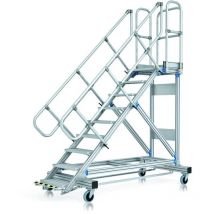 Zarges Plattformtreppe 60° Mit Ergo-stop, 800mm Stufenbreite 11 Stufen