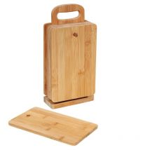 54156 6 Bamboo vassoio per la colazione con supporto (marrone) – 14 x 7 x 30 cm - Zassenhaus