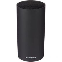 78008 - Blocco portacoltelli tondo, diametro: 11 x 22 cm, colore: Nero - Zassenhaus