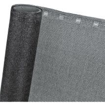 Haga - Zaunblende 85 % 1,5m X 10m Sichtblende Windschutz Schattiernetz In Schwarz