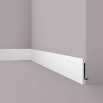 Zócalo NMC FD15 wallstyl Noel Marquet Moldura decorativa Perfil de estuco diseño atemporal clásico blanco 2 m