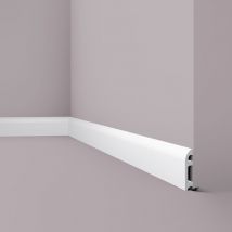 NMC - Zócalo FL5 wallstyl Noel Marquet Moldura decorativa diseño atemporal clásico blanco 2 m