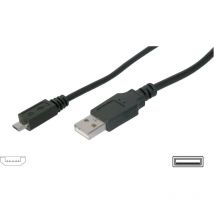Datalogic - Digitus Câble usb usb 2.0 usb-a mâle, USB-Micro-B mâle 1.80 m noir AK-300110-018-S R42890