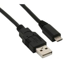 Digitus USB-Kabel usb 2.0 usb-a Stecker, USB-Micro-B Stecker 1.80 m Schwarz AK-300110-018-S