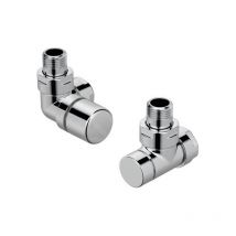 Zehnder - Accessoires - Vanne d'angle gauche Set i et raccord d'angle pour retour 1/2, chrome 838998
