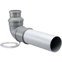Zehnder Dachlösung für ComfoSpot Twin – 160mm Durchmesser – 500mm Länge – 90 Grad Bogen – Komplettset für Dacheinbindung