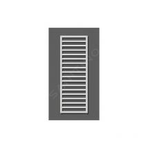 Zehnder Subway - Radiateur de salle de bains 1261 x 600 mm, droit, raccord central 50 mm, acier inoxydable SUBI-130-060