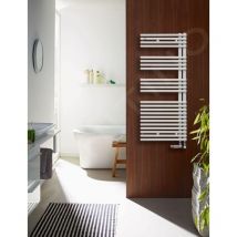 Forma Asym - Radiateur de salle de bains 1191 x 596 mm, droit, raccordement extérieur 50 mm, laqué blanc LFAR-120-060 - Zehnder