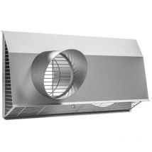 Zehnder Kombi-Außenwandgitter DN 200 – Edelstahl – max. 600 m³/h – 676 x 337 x 212 mm – für kontrollierte Wohnraumlüftung