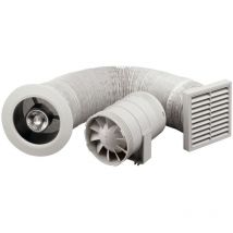 Zehnder - Silent - Kit de ventilation avec ventilateur de 100 mm ZSR100LTSK