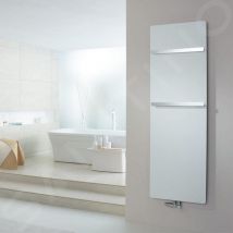 Zehnder Vitalo Bar - Radiateur de salle de bains 1570 x 500 mm, droit, raccord central 50 mm, laqué blanc VIP-160-050