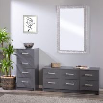 Altobuy - zeine - Pack Rangement avec Meuble à Tiroirs et Commode Basse