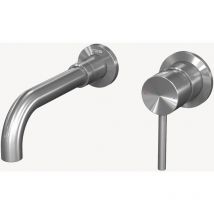 Wand-Waschtischmischer Nickel gebürstet - Rabe