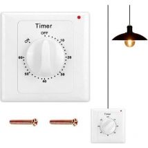 Zeitschalter Wand 60 Min, Countdown Timer Schalter Wasserdicht
