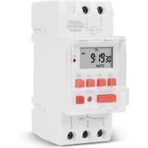 Zeitschaltuhr für elektrischen Warmwasserbereiter, digitaler Zeitschalter, 30 A, LCD-Anzeige, 1-Sekunden-Zeitschaltuhr, digitales Zeitrelais, 220 V