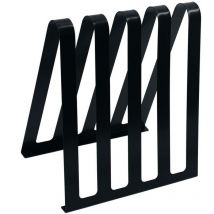 Vacchetti - Zeitungsständer aus schwarzem Metall 4 Plätze cm31x22h36