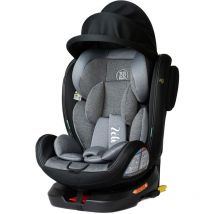 Bb-boom - zeli Siège-auto évolutif i-Size 360° enfants de 40 à 150 cm 0-36 kg Isofix Top Tether Noir avec canopy