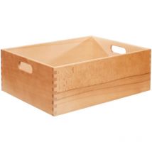 13308 Scatola Multiuso, Legno, Beige, 40x30x15 cm - Zeller
