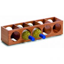 13565 Portabottiglie di Vino, Bambú, Beige, 13.5x12.5x53 cm - Zeller