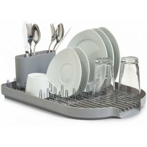 24890 – Scolapiatti, in plastica 45 x 32 x 13 cm, grigio - Zeller