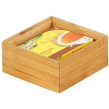 Aufbewahrungsbox Bamboo 15x15x7cm natur