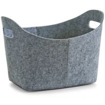 Aufbewahrungskorb Filz oval 37x28x25cm grau