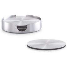 Support en verre, acier inoxydable - 6 pièces en set, ZELLER