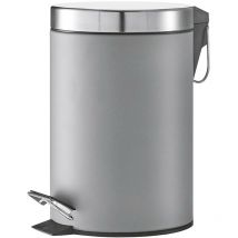 Kosmetikeimer Metall/Edelstahl Ø17x26cm 3l grau