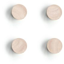 Aimants en bois – 4 pièces – Ø 2,2 cm – Longueur, Forme, Largeur, Matières – Zeller Present