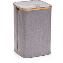 Zeller - Un panier à linge en toile, un grand récipient de tissus, une boîte grise pour les vêtements.