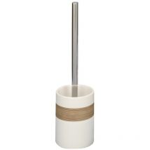 Zeller - Toilettenbürste 18261 WC-Bürste, Keramik / ø 9.5 x 35, beige / braun