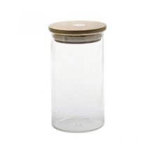 Vorratsglas mit Bamboodeckel - 1 Liter - Zeller