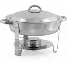 Mahlzeit - Edelstahl Chafing Dish, 4,5 Liter, rund